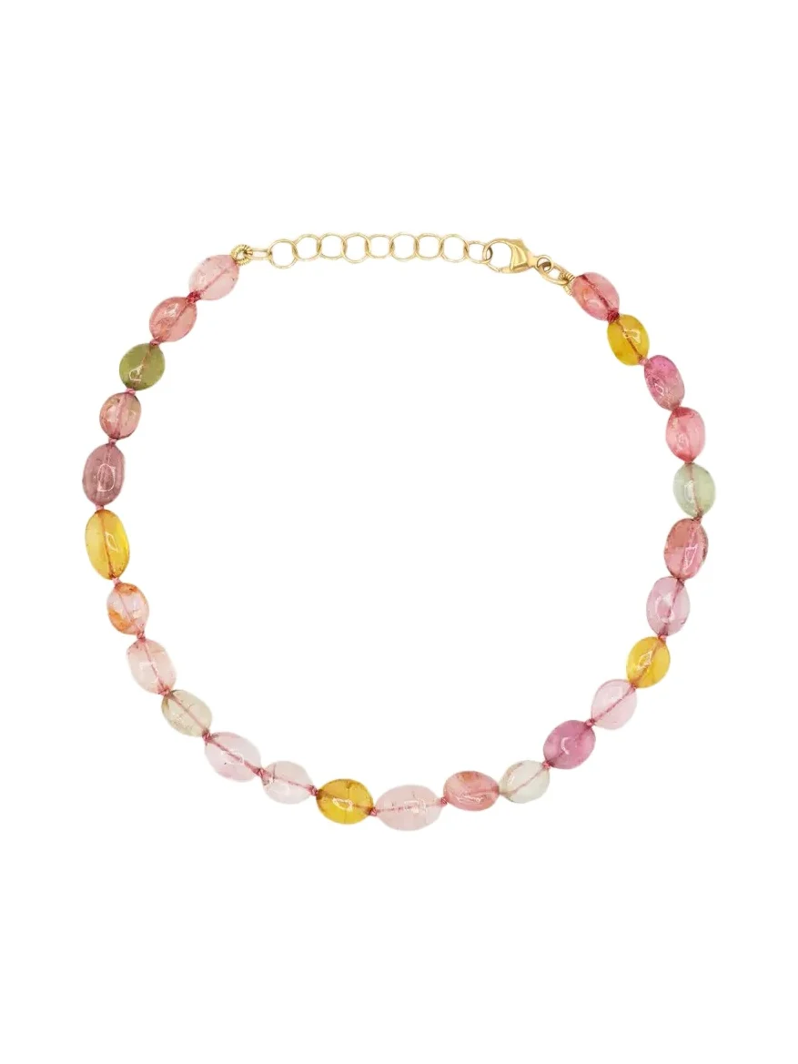 JIA JIA 14K Yellow Gold & Pastel Tourmaline Beaded Bracelet