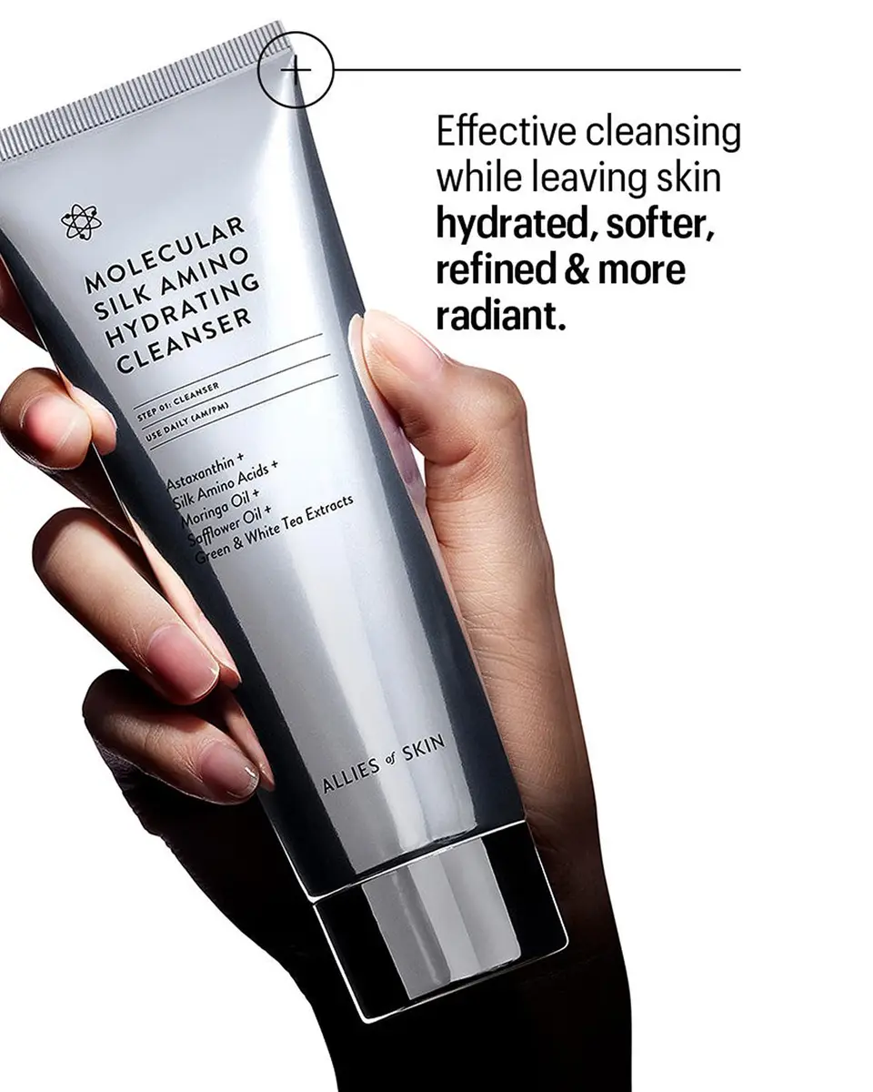 Allies of Skin Molecular Silk Amino Hydrating Cleanser, 3.38 oz. | Thumbnail 4 Allies of Skin Molecular Silk Amino Hydrating Cleanser, 3.38 oz. | Thumbnail 4
