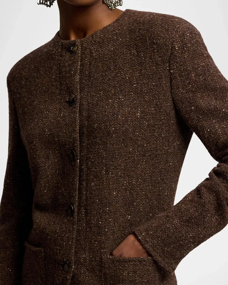 Ralph Lauren Collection Alira Wool-Blend Donegal Tweed Jacket | Thumbnail 5 Ralph Lauren Collection Alira Wool-Blend Donegal Tweed Jacket | Thumbnail 5