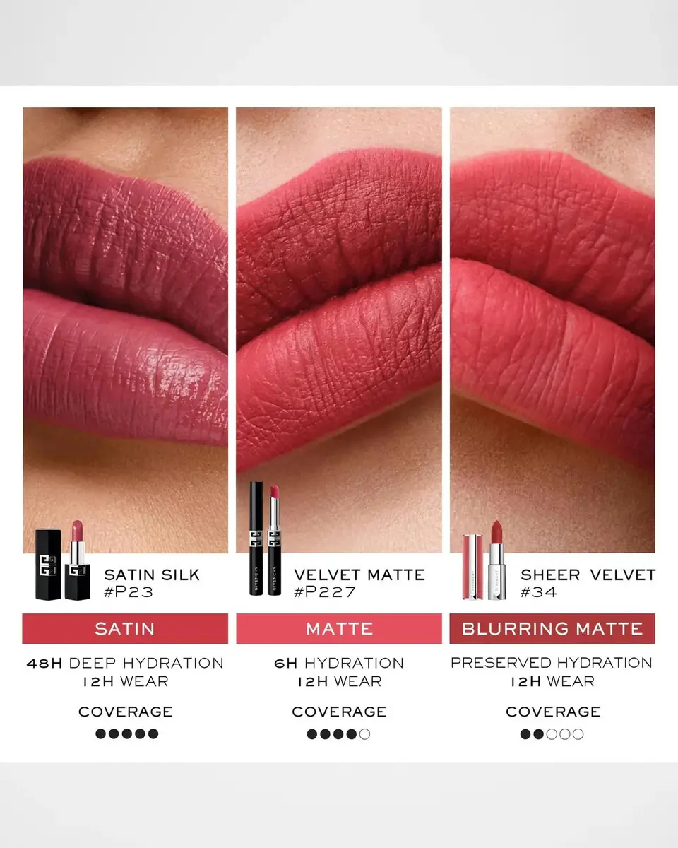 Givenchy Le Rouge Satin Silk Hydrating Long Wear Lipstick | Thumbnail 7 Givenchy Le Rouge Satin Silk Hydrating Long Wear Lipstick | Thumbnail 7