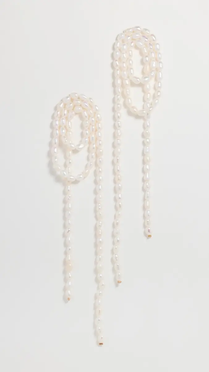 Shashi Vroom Pearl Earrings | Thumbnail 2 Shashi Vroom Pearl Earrings | Thumbnail 2