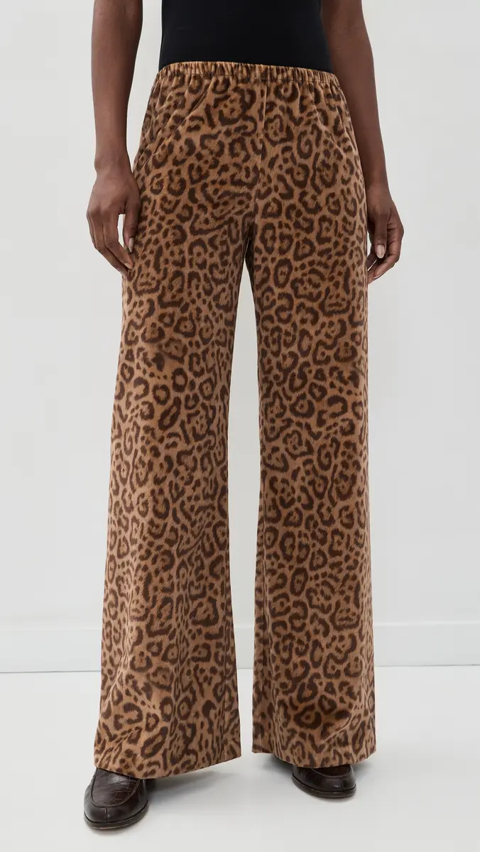 La Ligne Printed Velvet Colby Pants | Thumbnail 2