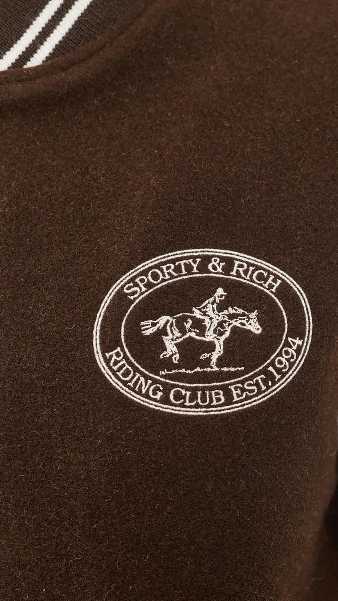 Sporty & Rich Diana Riding Club Wool Varsity Jacket | Thumbnail 6 Sporty & Rich Diana Riding Club Wool Varsity Jacket | Thumbnail 6