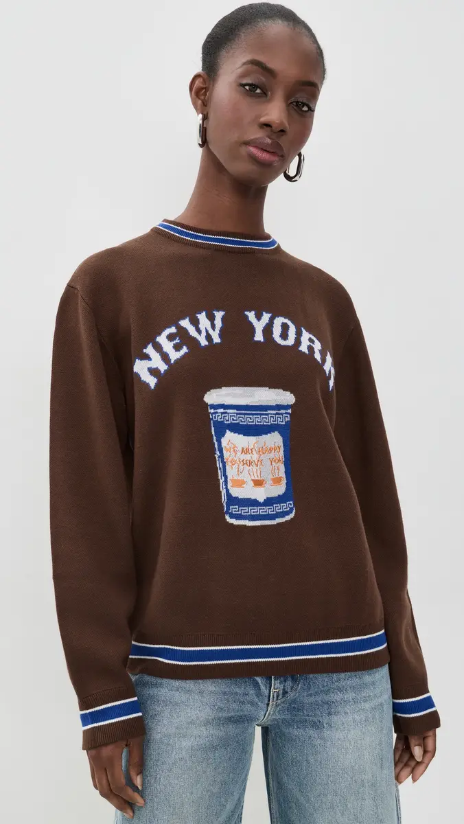 Terez NY Coffee Crew Sweater | Thumbnail 2 Terez NY Coffee Crew Sweater | Thumbnail 2