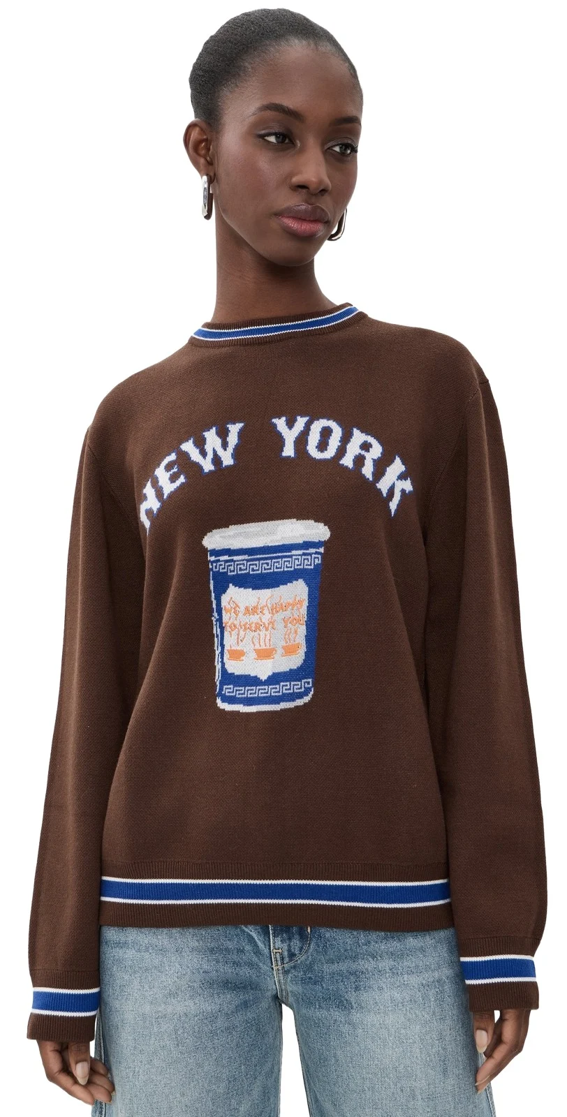 Terez NY Coffee Crew Sweater