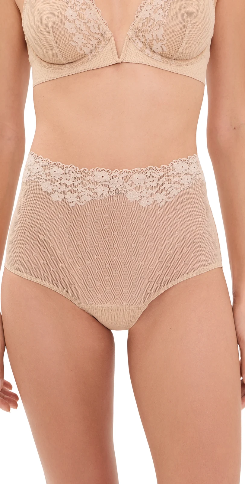 Commando Double Take Lace High Rise Bikini Panties