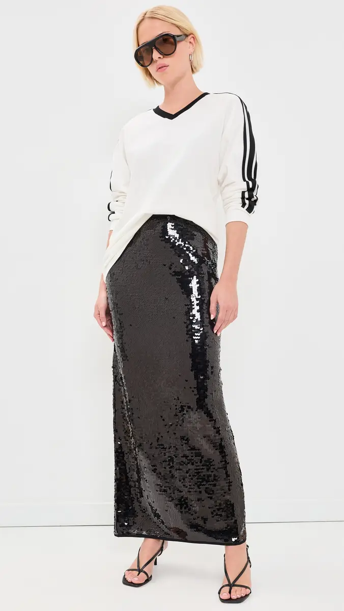 VRG GRL Devyn Sequin Midi Skirt | Thumbnail 5
