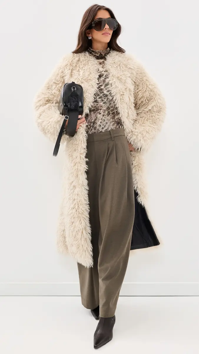 Stand Studio Carolina Faux Fur Coat | Thumbnail 5 Stand Studio Carolina Faux Fur Coat | Thumbnail 5