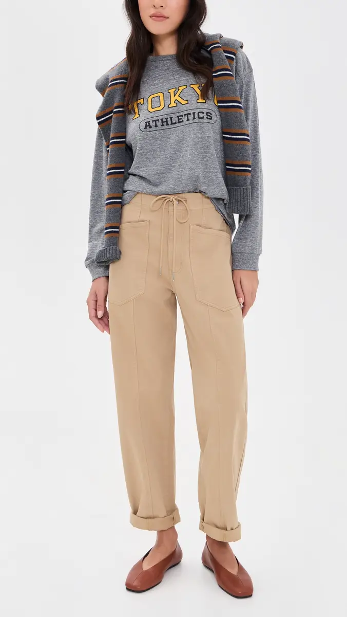 DAZE Villa Drawstring Barrel Pants | Thumbnail 5 DAZE Villa Drawstring Barrel Pants | Thumbnail 5