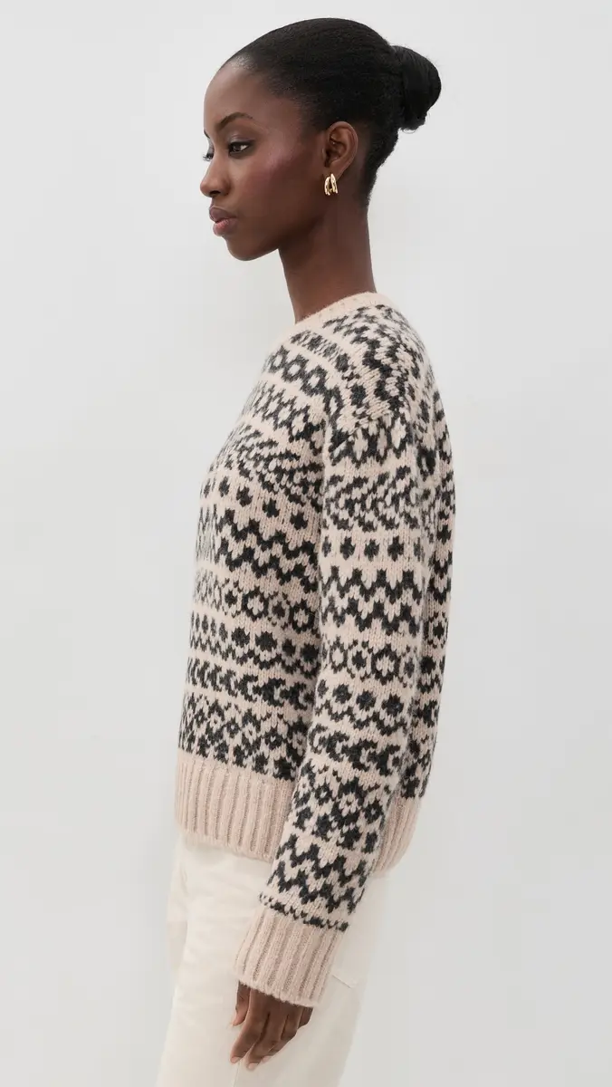 Faherty Apres Alpaca Midnight Bay Crew Sweater | Thumbnail 4 Faherty Apres Alpaca Midnight Bay Crew Sweater | Thumbnail 4