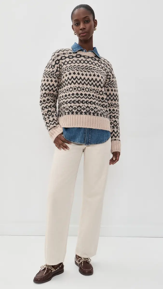 Faherty Apres Alpaca Midnight Bay Crew Sweater | Thumbnail 5 Faherty Apres Alpaca Midnight Bay Crew Sweater | Thumbnail 5