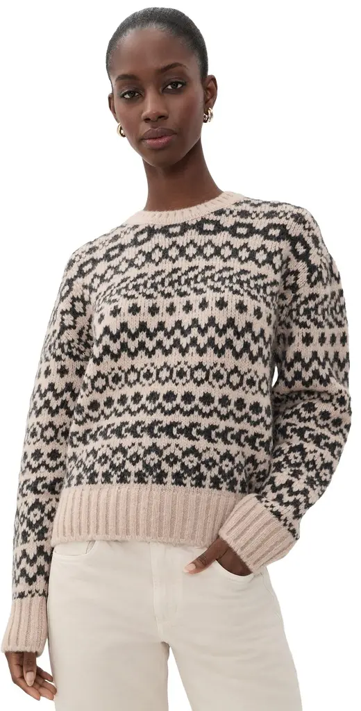 Faherty Apres Alpaca Midnight Bay Crew Sweater
