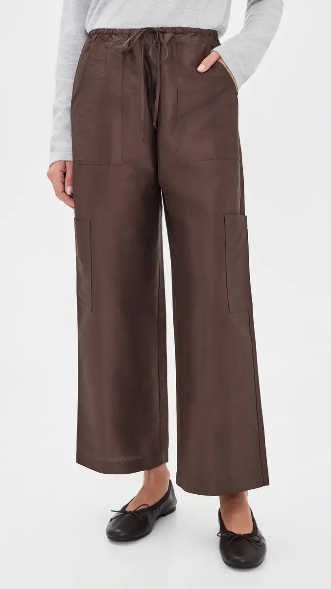 DONNI. DONNI. The Silk Taffeta Drawstring Cargo Pants | Thumbnail 2 DONNI. DONNI. The Silk Taffeta Drawstring Cargo Pants | Thumbnail 2