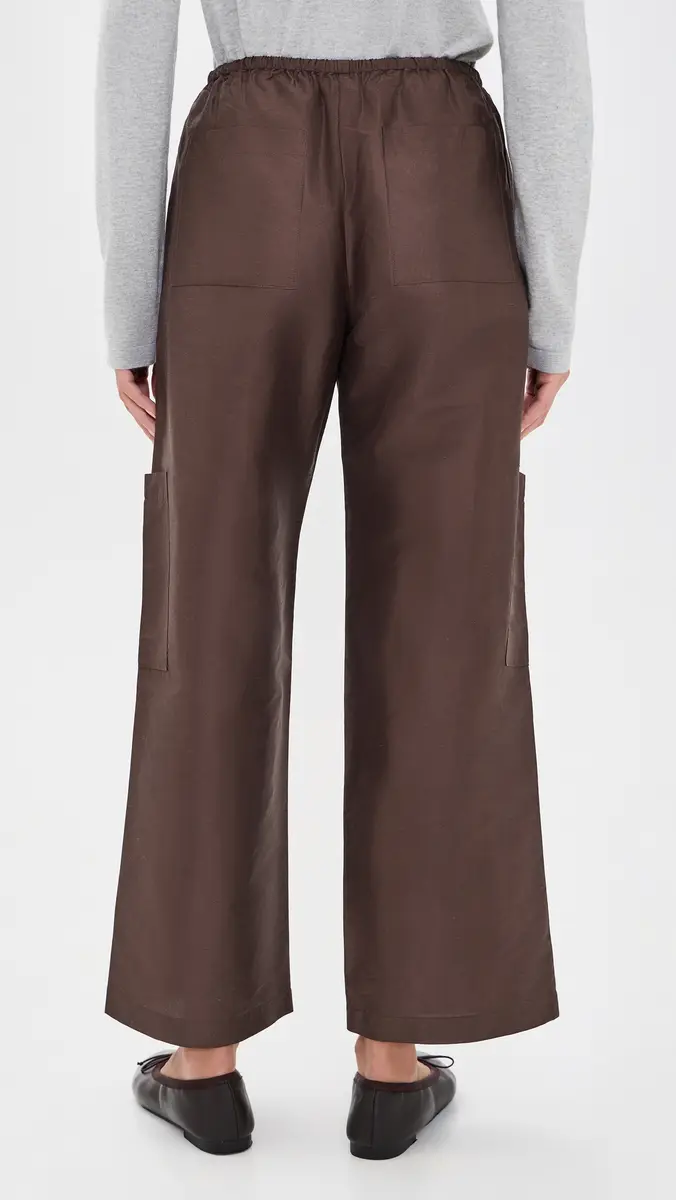 DONNI. DONNI. The Silk Taffeta Drawstring Cargo Pants | Thumbnail 3 DONNI. DONNI. The Silk Taffeta Drawstring Cargo Pants | Thumbnail 3