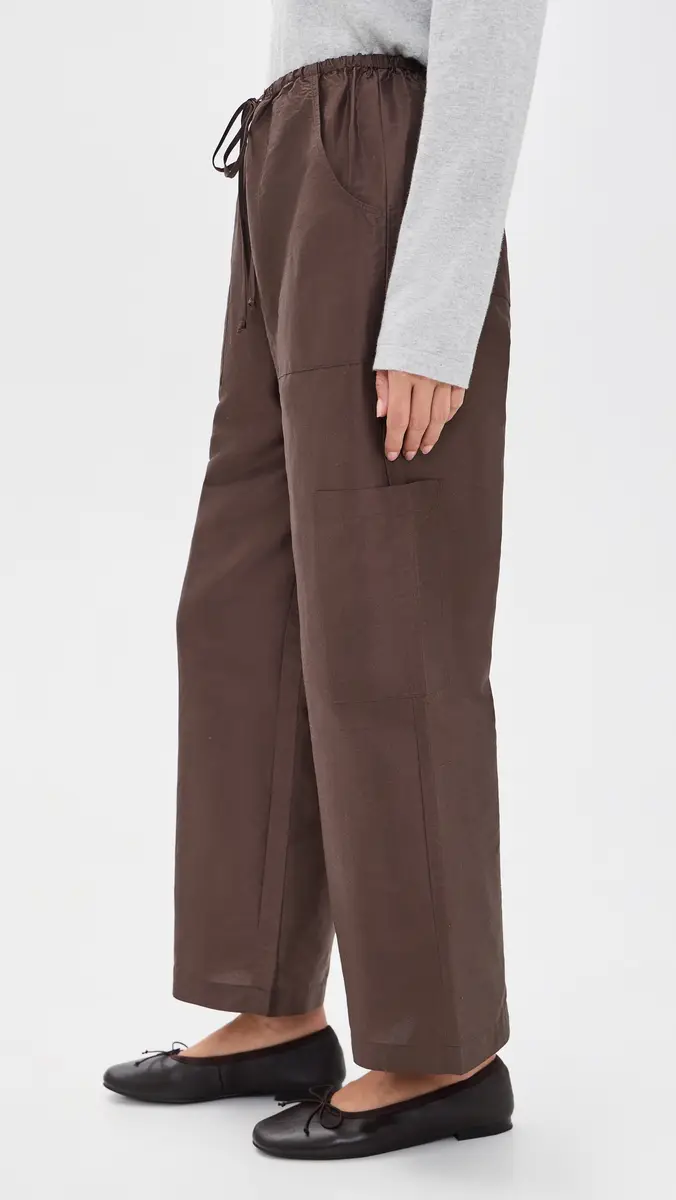 DONNI. DONNI. The Silk Taffeta Drawstring Cargo Pants | Thumbnail 4 DONNI. DONNI. The Silk Taffeta Drawstring Cargo Pants | Thumbnail 4