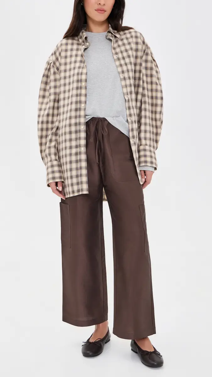 DONNI. DONNI. The Silk Taffeta Drawstring Cargo Pants | Thumbnail 5 DONNI. DONNI. The Silk Taffeta Drawstring Cargo Pants | Thumbnail 5