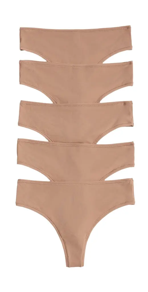Skims Fits Everybody Thong Panties 5 Pack