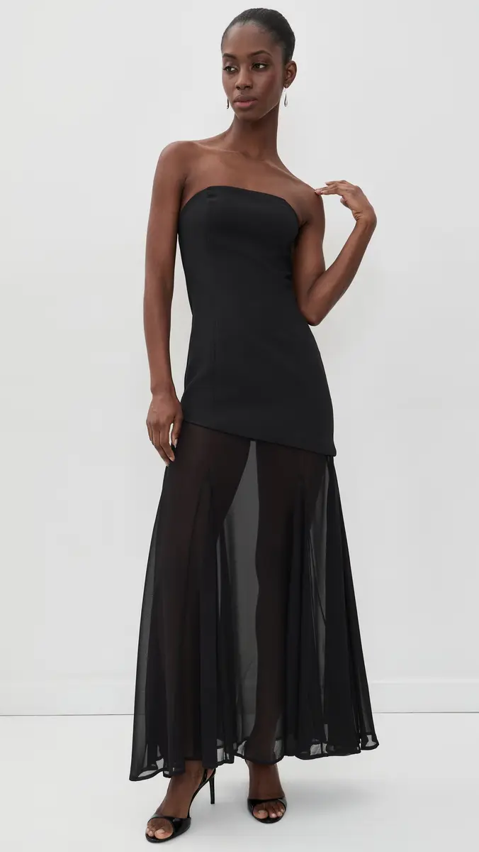 endless rose Strapless Combined Godet Dress | Thumbnail 2 endless rose Strapless Combined Godet Dress | Thumbnail 2