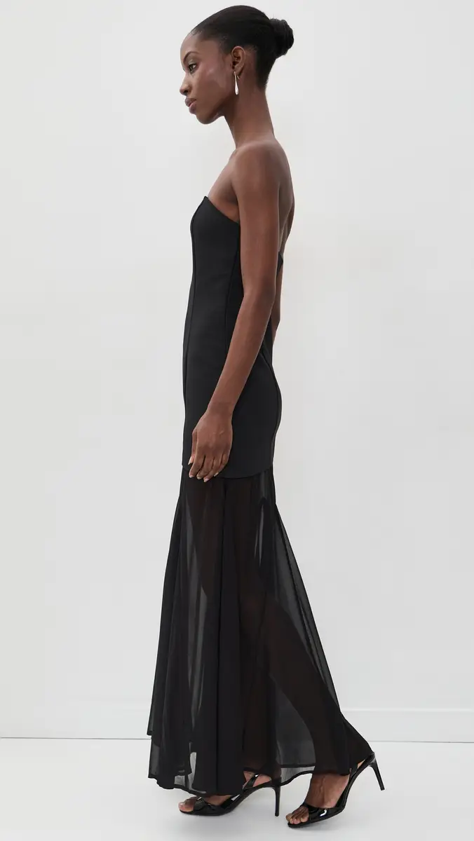 endless rose Strapless Combined Godet Dress | Thumbnail 4 endless rose Strapless Combined Godet Dress | Thumbnail 4