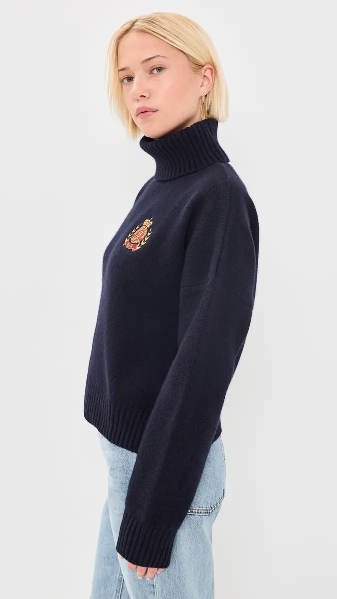 Sporty & Rich NY Crest Wool Turtleneck | Thumbnail 5 Sporty & Rich NY Crest Wool Turtleneck | Thumbnail 5