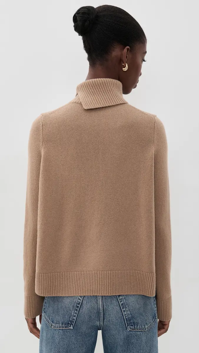 Vince Swing Turtleneck Slit Sweater | Thumbnail 3 Vince Swing Turtleneck Slit Sweater | Thumbnail 3