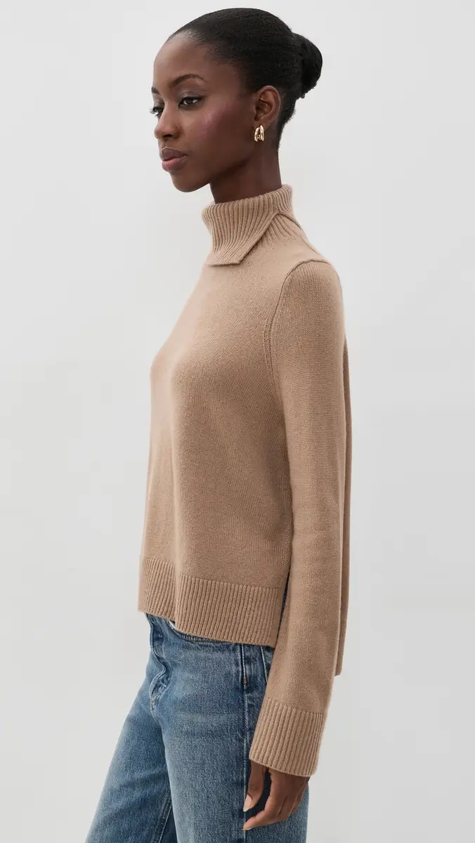Vince Swing Turtleneck Slit Sweater | Thumbnail 4 Vince Swing Turtleneck Slit Sweater | Thumbnail 4