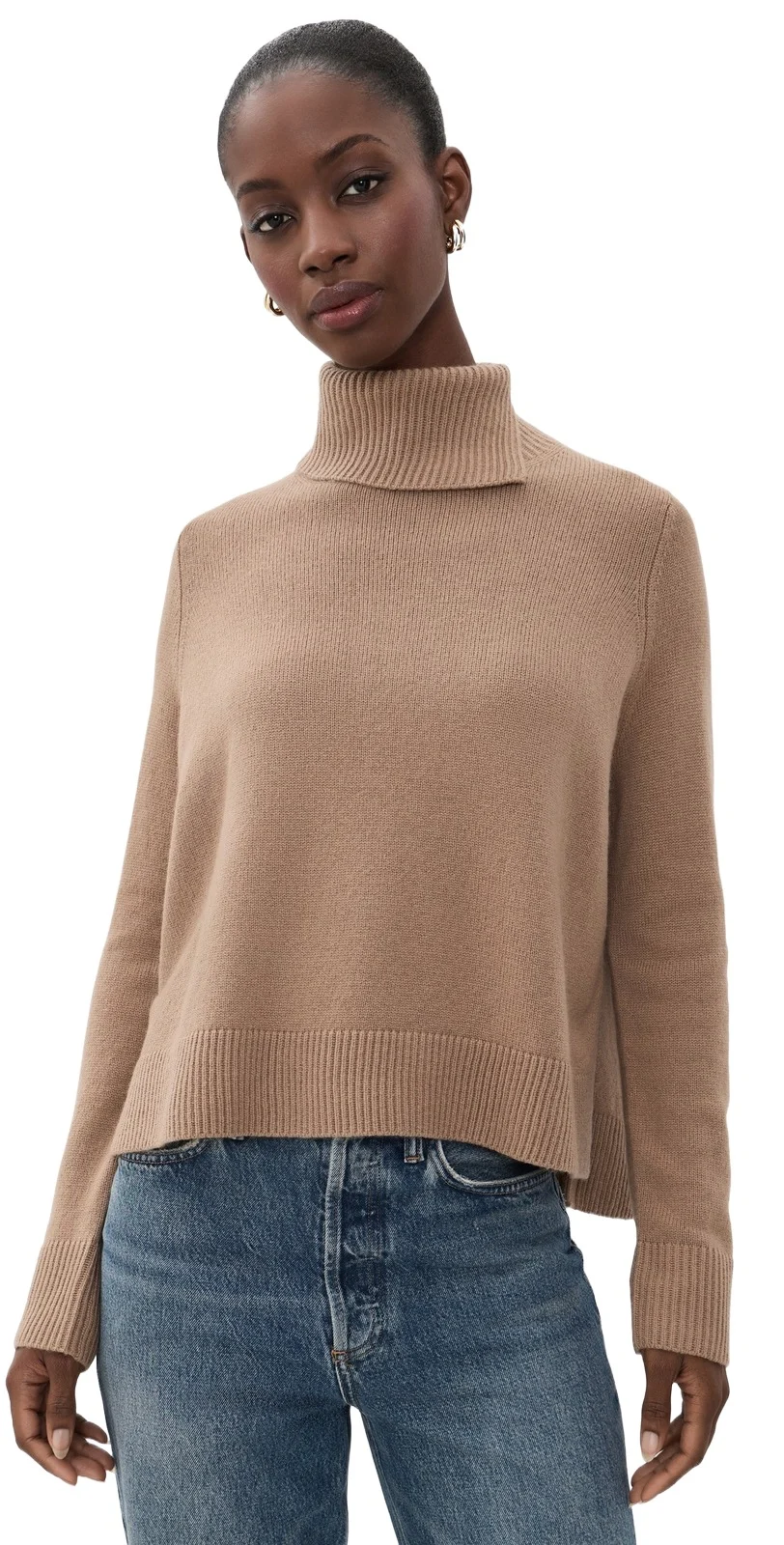 Swing Turtleneck Slit Sweater Swing Turtleneck Slit Sweater