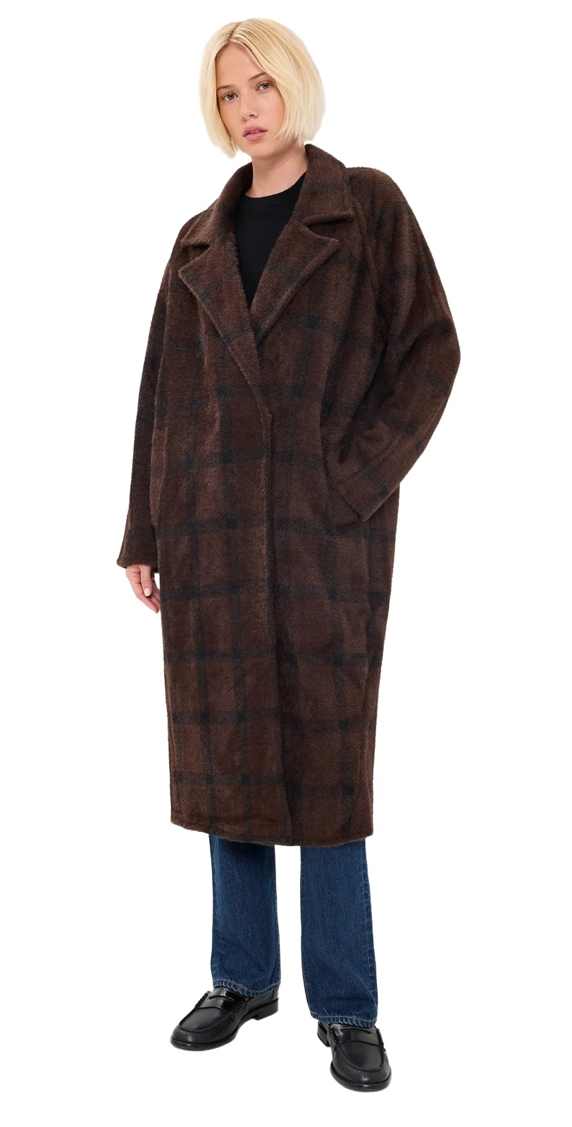 Z Supply Crosby Plaid Cocoon Coat