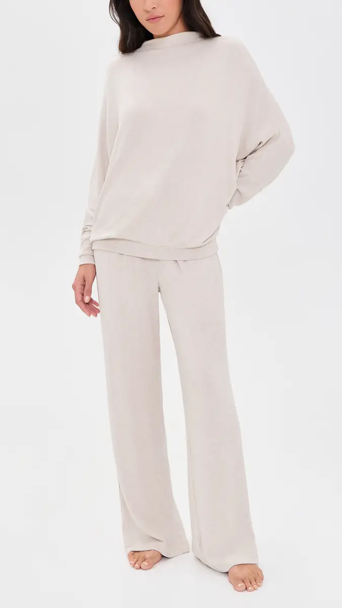 Eberjey Cozy Time Mock Neck Pullover | Thumbnail 5