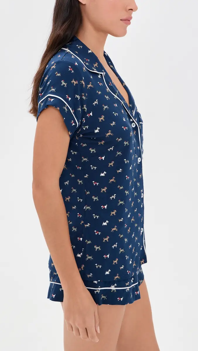 Eberjey Gisele Printed Shortie Pajama Set | Thumbnail 4