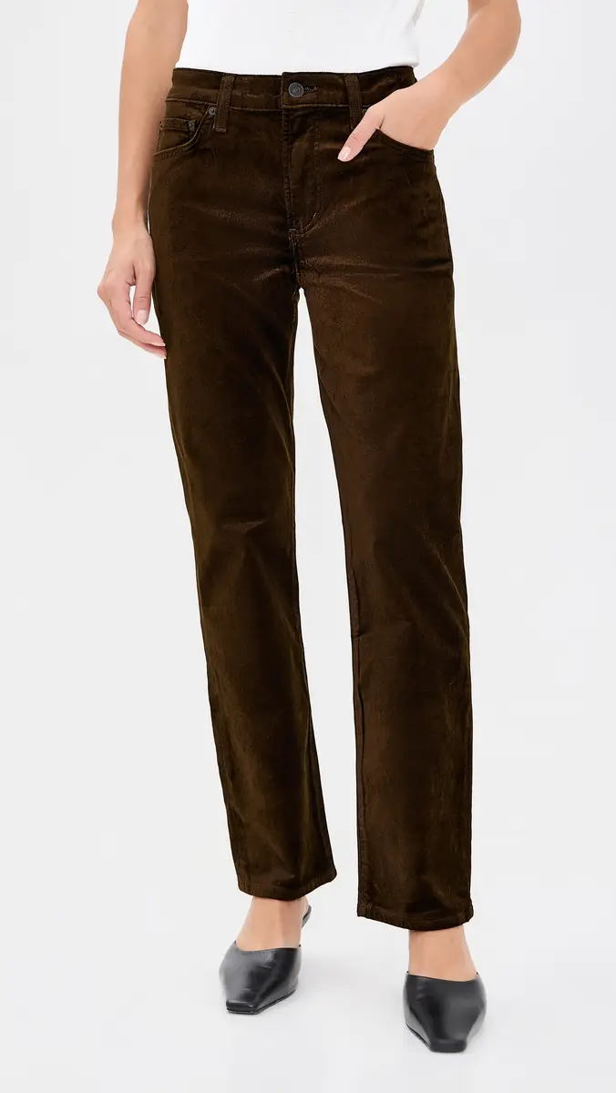 Citizens of Humanity Anissa Straight Leg Velvet Pants | Thumbnail 2