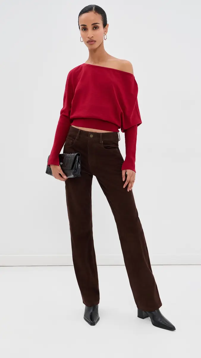 Simkhai Lavina Draped Off Shoulder Sweater | Thumbnail 5 Simkhai Lavina Draped Off Shoulder Sweater | Thumbnail 5