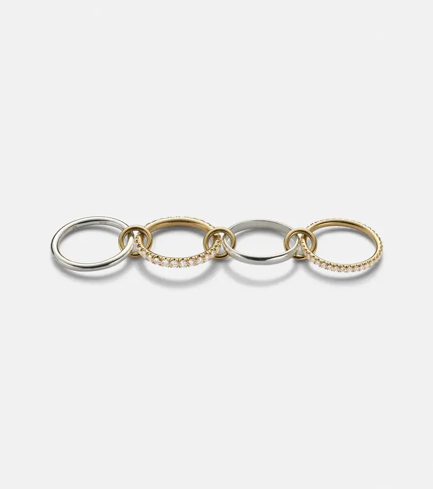 Spinelli Kilcollin Halley 18kt gold and sterling silver ring with diamonds | Thumbnail 4 Spinelli Kilcollin Halley 18kt gold and sterling silver ring with diamonds | Thumbnail 4