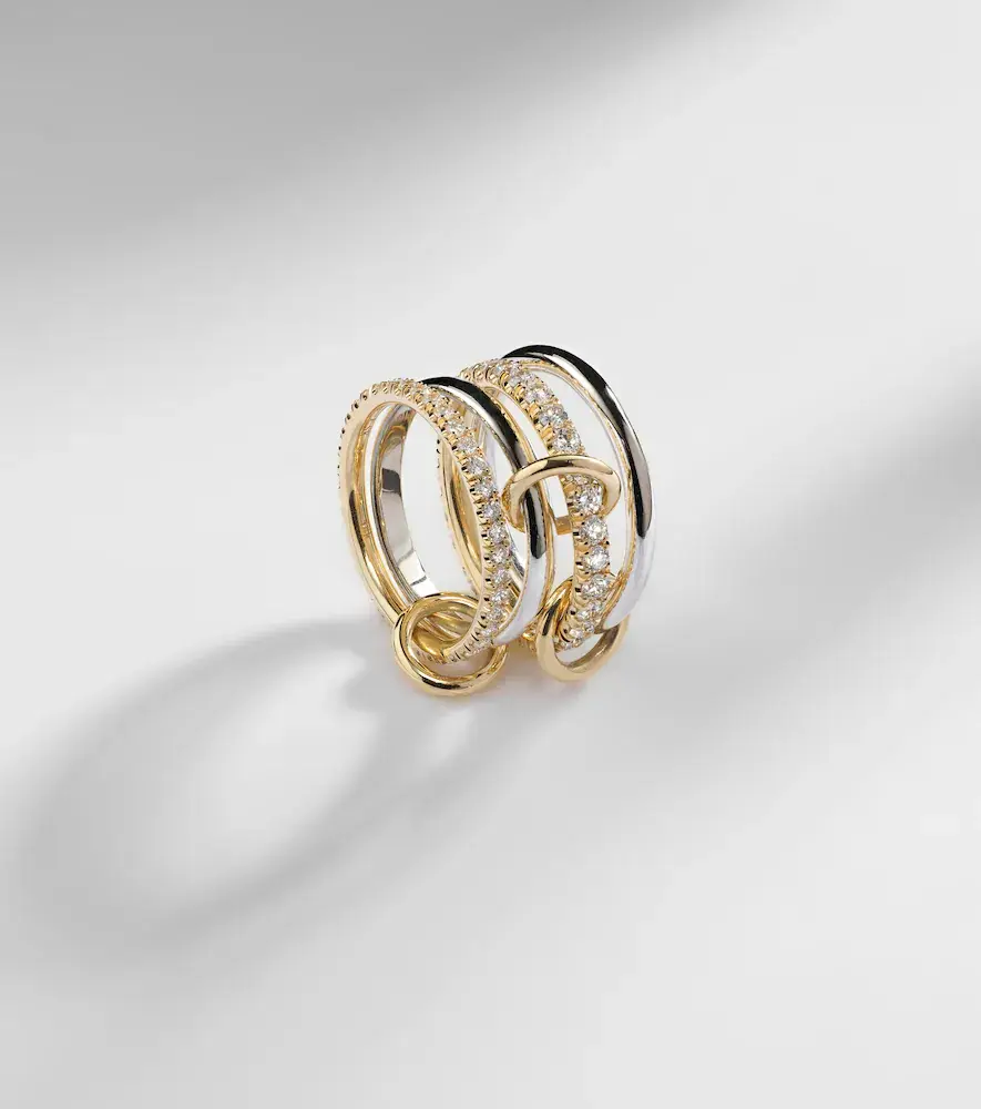 Spinelli Kilcollin Halley 18kt gold and sterling silver ring with diamonds | Thumbnail 6 Spinelli Kilcollin Halley 18kt gold and sterling silver ring with diamonds | Thumbnail 6