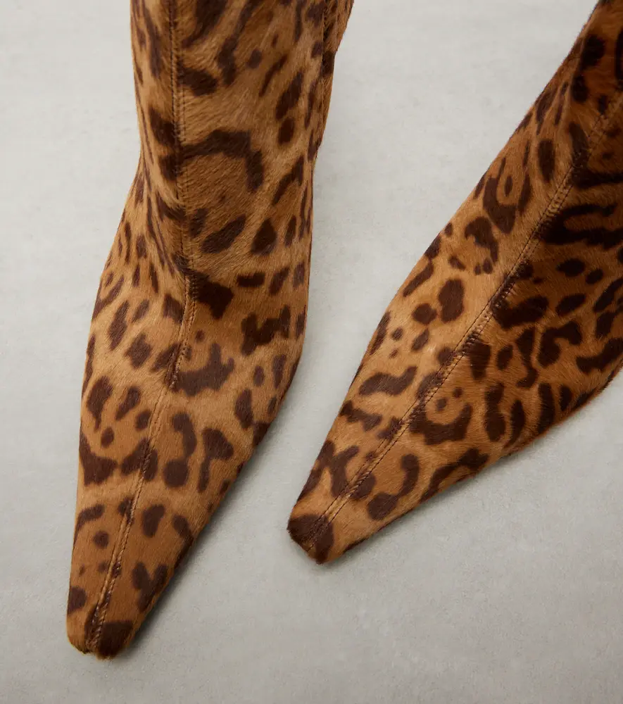 Saint Laurent Ashley 75 calf hair ankle boots | Thumbnail 3 Saint Laurent Ashley 75 calf hair ankle boots | Thumbnail 3