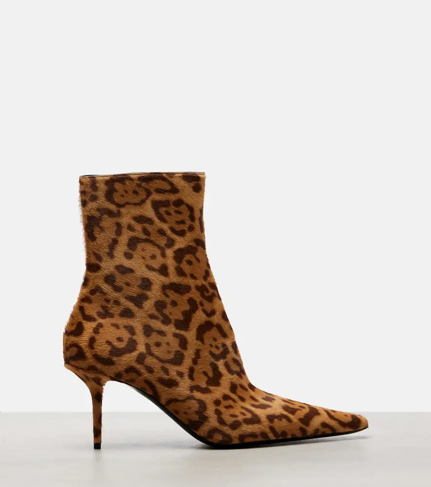Saint Laurent Ashley 75 calf hair ankle boots | Thumbnail 6 Saint Laurent Ashley 75 calf hair ankle boots | Thumbnail 6