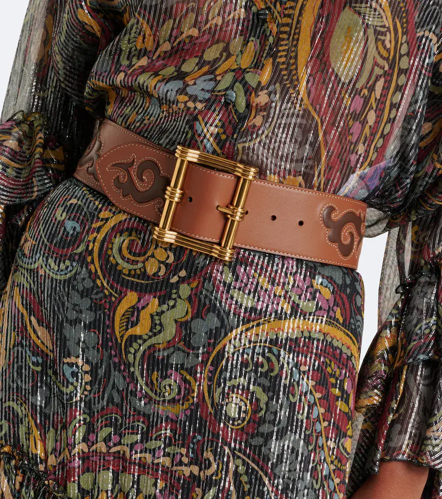 Etro Embroidered leather belt | Thumbnail 3 Etro Embroidered leather belt | Thumbnail 3