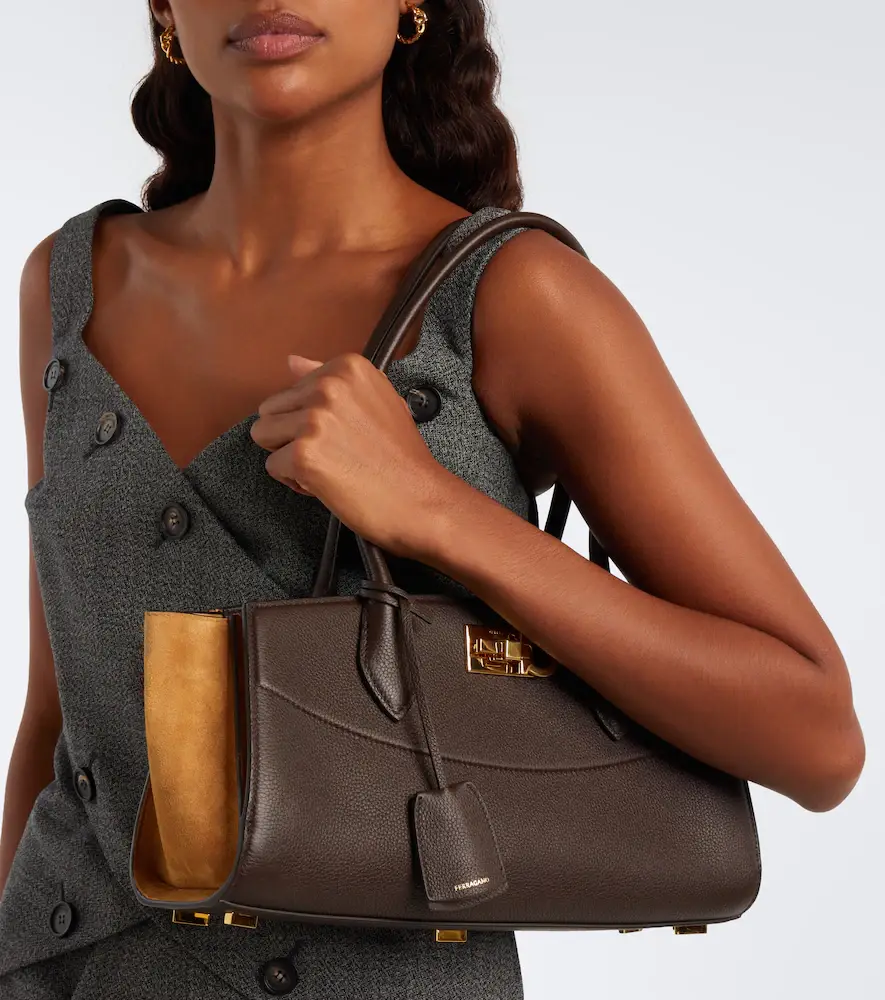 Ferragamo Studio Soft East-West leather shoulder bag | Thumbnail 4 Ferragamo Studio Soft East-West leather shoulder bag | Thumbnail 4