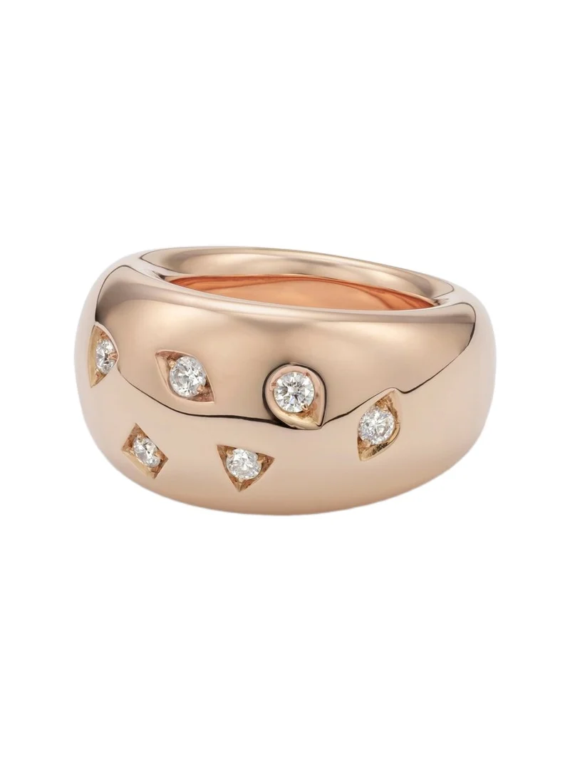 Pomellato Iconica 18kt rose gold ring with diamonds