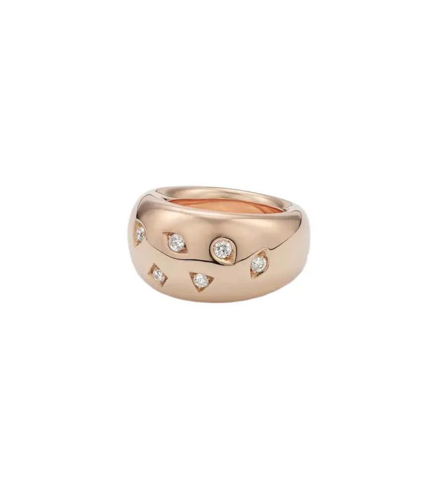 Iconica 18kt rose gold ring with diamonds Iconica 18kt rose gold ring with diamonds