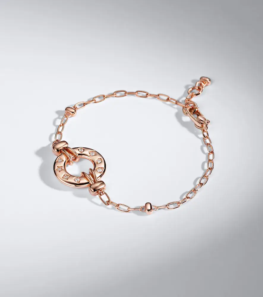 Pomellato Iconica 18kt rose gold bracelet with diamonds | Thumbnail 4 Pomellato Iconica 18kt rose gold bracelet with diamonds | Thumbnail 4