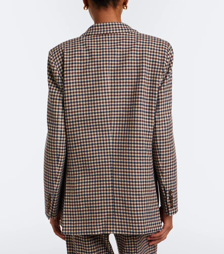 Blazé Milano Blazé Milano Everynight checked wool and cashmere blazer | Thumbnail 2 Blazé Milano Blazé Milano Everynight checked wool and cashmere blazer | Thumbnail 2