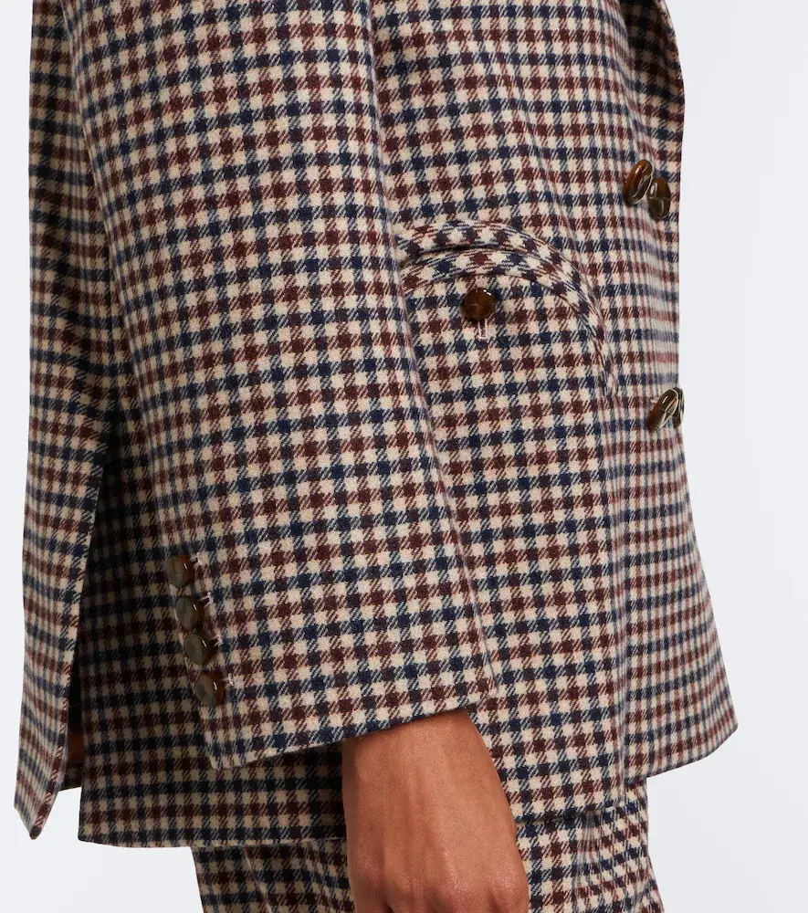 Blazé Milano Blazé Milano Everynight checked wool and cashmere blazer | Thumbnail 3 Blazé Milano Blazé Milano Everynight checked wool and cashmere blazer | Thumbnail 3