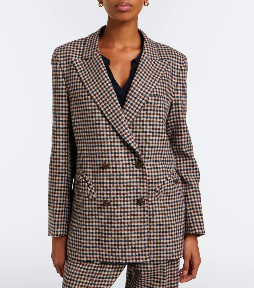 Blazé Milano Blazé Milano Everynight checked wool and cashmere blazer | Thumbnail 4 Blazé Milano Blazé Milano Everynight checked wool and cashmere blazer | Thumbnail 4