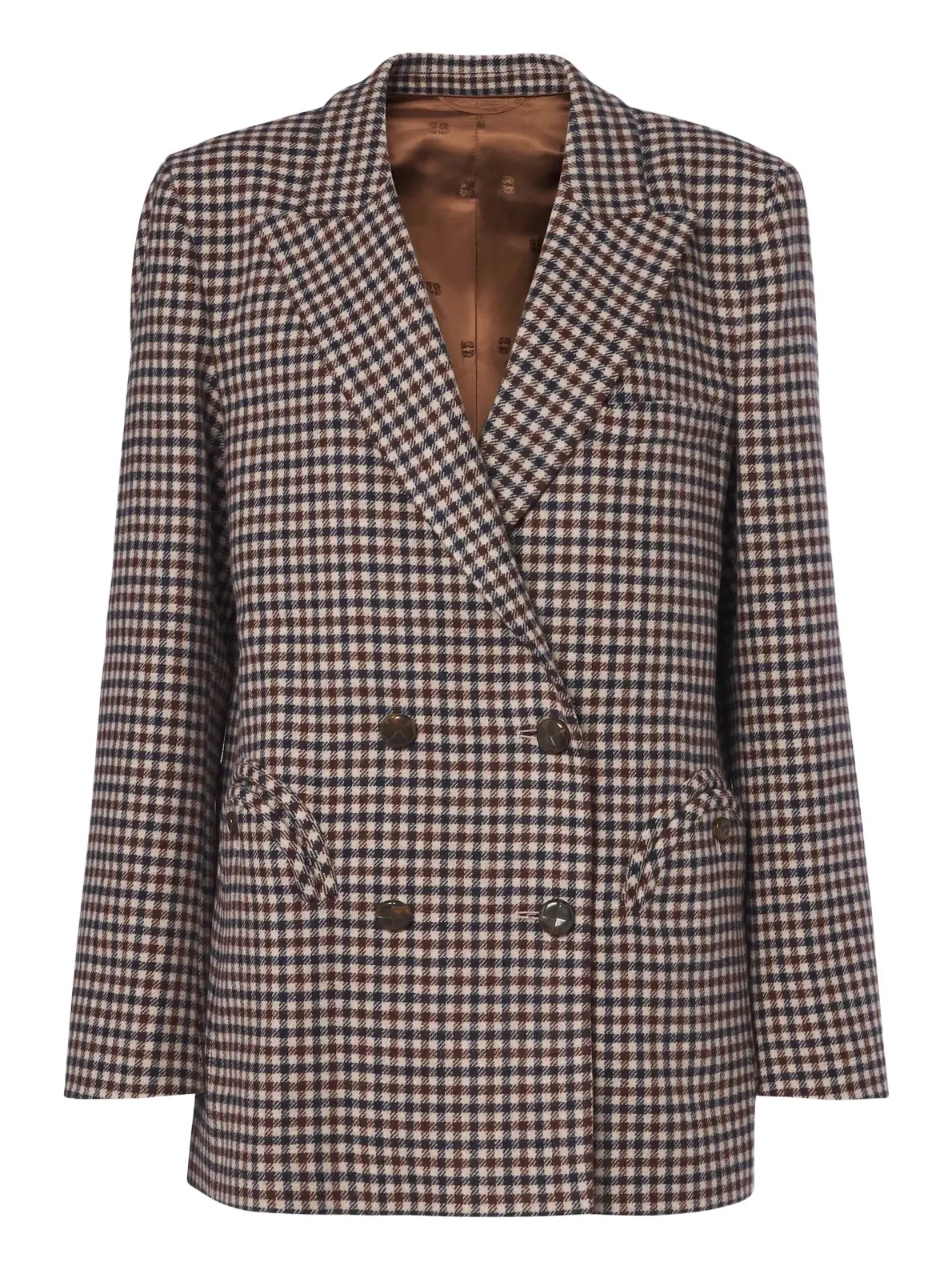 Blazé Milano Blazé Milano Everynight checked wool and cashmere blazer