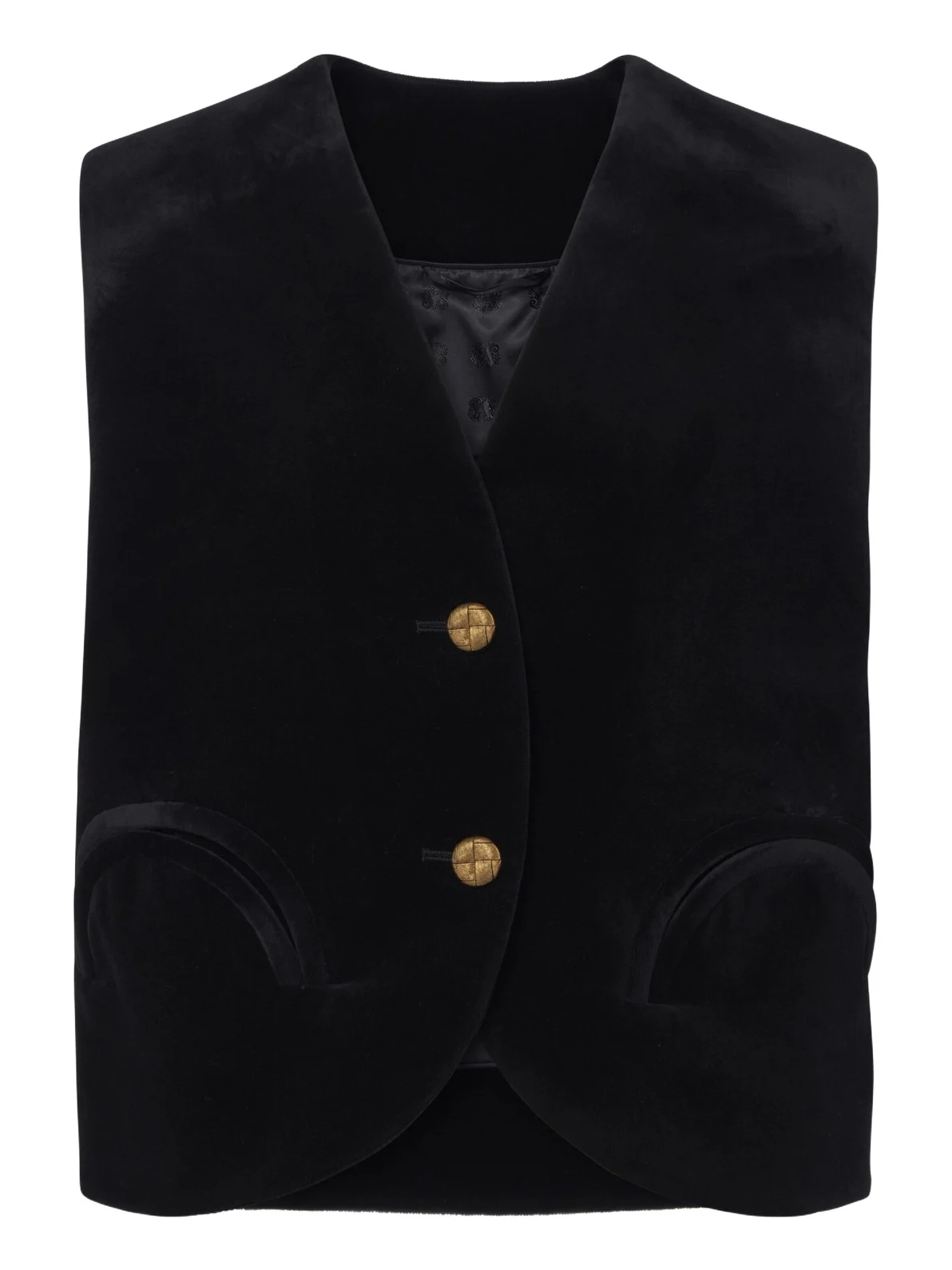 Blazé Milano Gliss cotton velvet vest Blazé Milano Gliss cotton velvet vest