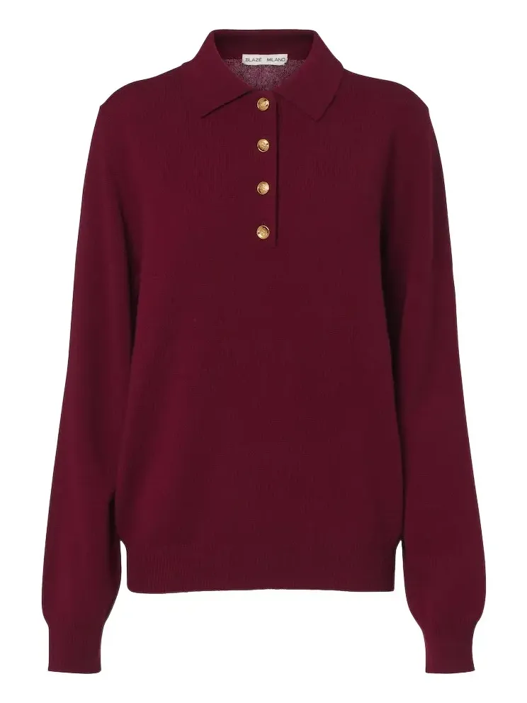 Blazé Milano Highland wool and cashmere polo sweater