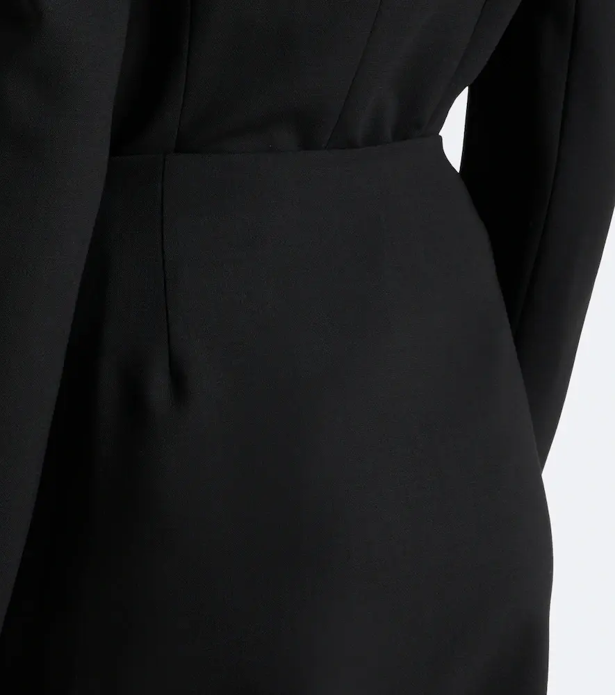 Carolina Herrera Asymmetric gathered wool-blend midi skirt | Thumbnail 5 Carolina Herrera Asymmetric gathered wool-blend midi skirt | Thumbnail 5