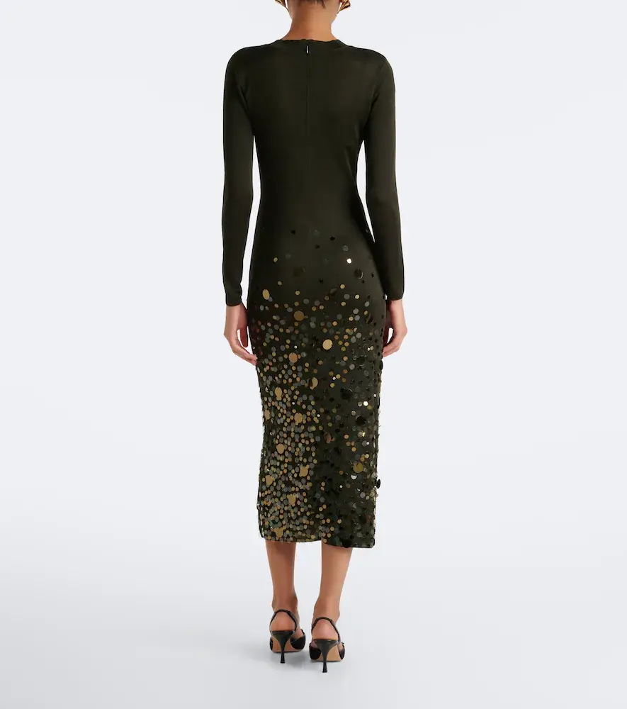 Carolina Herrera Sequined knitted midi dress | Thumbnail 6 Carolina Herrera Sequined knitted midi dress | Thumbnail 6