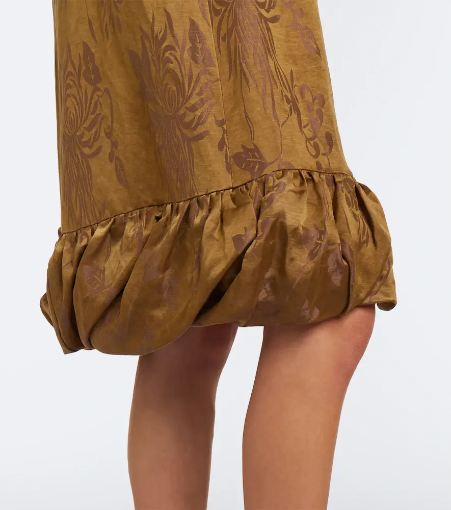 Ferragamo Satin and brocade slip dress | Thumbnail 2
